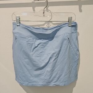 Light Blue Skirt with Pockets